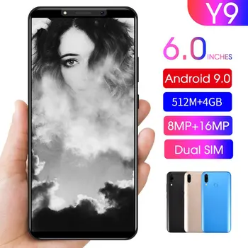 

Y9 6.0 Inch Smart Phone 512M+4Gb Rom Dual Sim Mobile Phone Unlock Phone Smart Phone High Performance