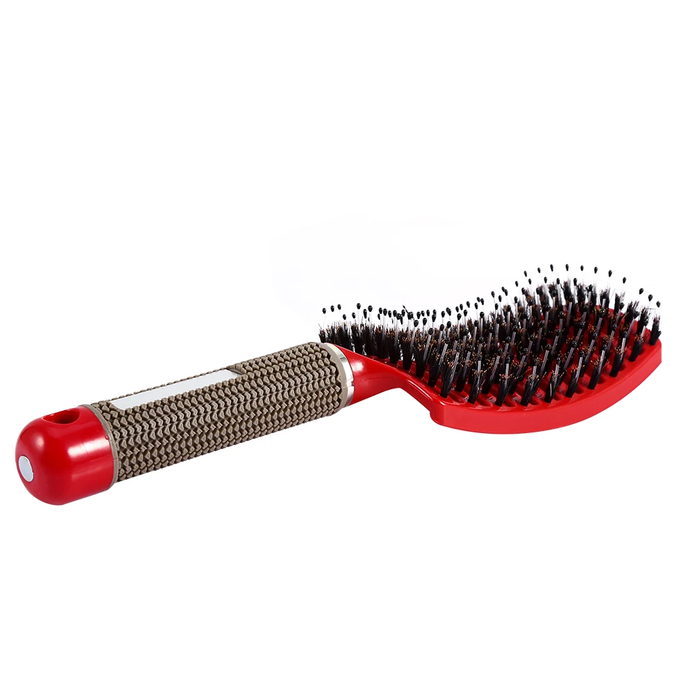Hairdressing Salon Hair Comb Massage Soft Bristle Nylon Anti Detangle Magnetic Scalp Massager Combs Hair Care Styling Tools