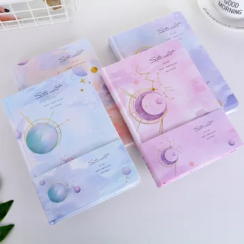 

Creative Planet Business Student Notebook Cute Blank Word Book Card Planner Journal Diary Notepads Stationery gift
