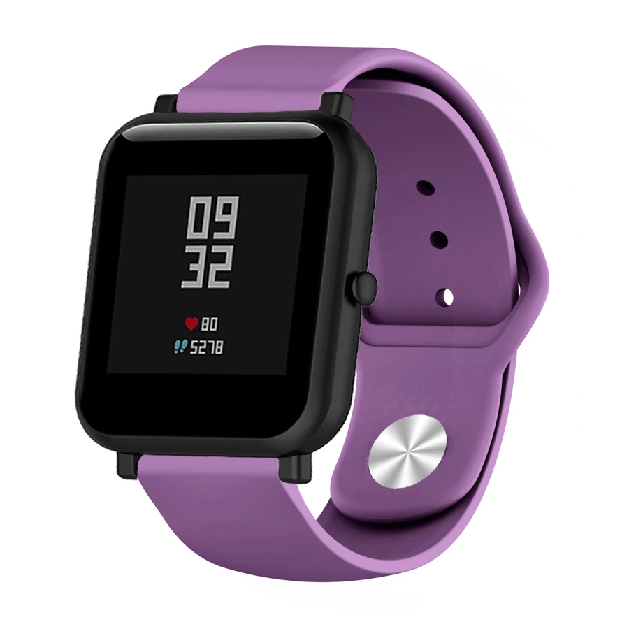 Мягкий силиконовый ремешок для Xiaomi huami Amazfit Bip Stratos 2/2S PACE GTR 42/47 мм ремешок для часов для samsung gear S3 S2 браслет