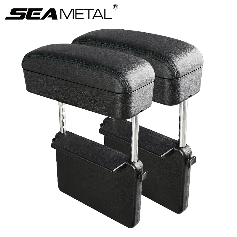 Universal compartimento de reposabrazos para coche codo soporte ajustable compartimento central para coche brazo resto estilo de coche Auto para espacio de asiento organizador brazo resto caja