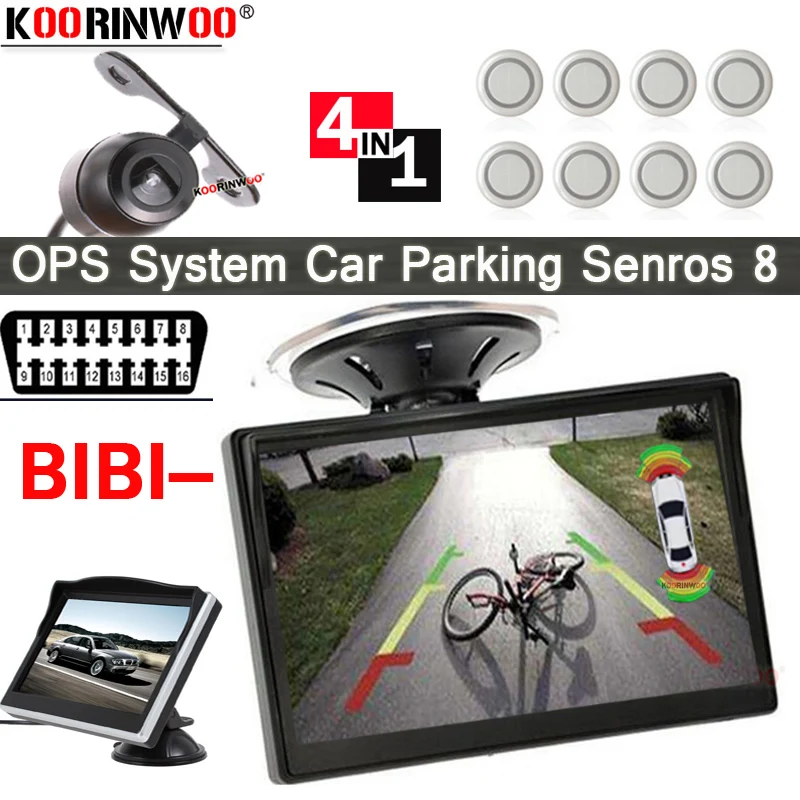 

Koorinwoo 4 IN 1 Intelligent System OPS Parktronic OBD Video Original Design Screen TFT Monitor Rear sensor Parking Front Camera