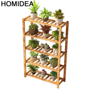 

Rack Indoor Plant Plantenrekken Ladder Wooden Shelves For Etagere Plante Stojak Na Kwiaty Shelf Dekoration Outdoor Flower Stand