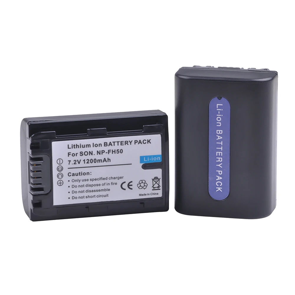 Аккумулятор NP-FH50 NP FH50 для Sony A230 A330 A290 A380 A390 HDR-TG1E TG3 TG5 TG7 DSC-HX1 DSC-HX200 NPFH50 2 шт. |