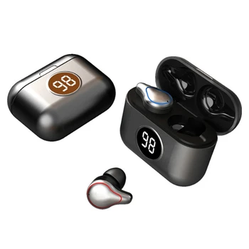 

T60 TWS Wireless Bluetooth Headphones Earbuds Noise Reducing Portable Bloototh Stereo Earphone Handsfree Sport Headset-A