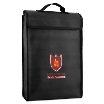 

1pc Document Bag Double-sided Fireproof Document Cash Passport Bag Fire Resistant Waterproof Durable Bags