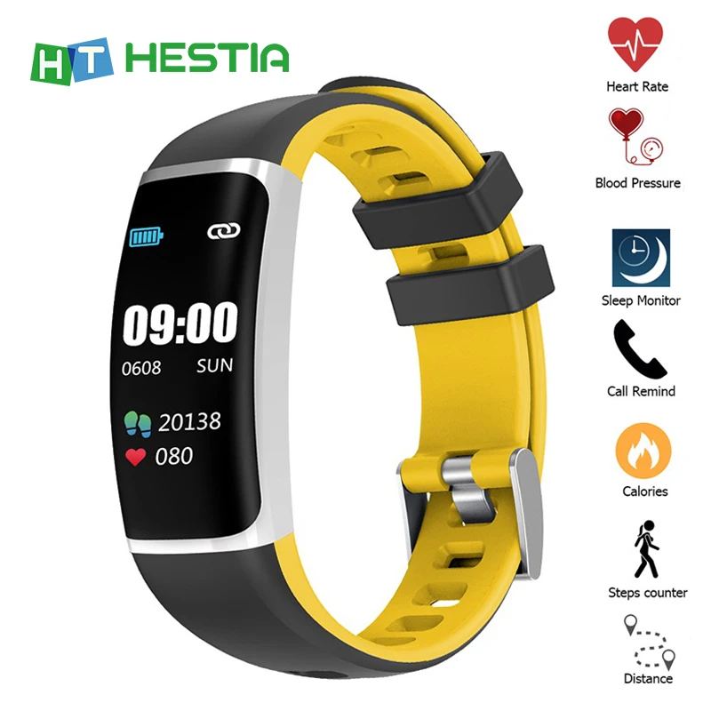 

Smart Bracelet With Screen Projection IP67 Waterproof Health Wristband Call Reminder Remote Control Camera heart rate monitor