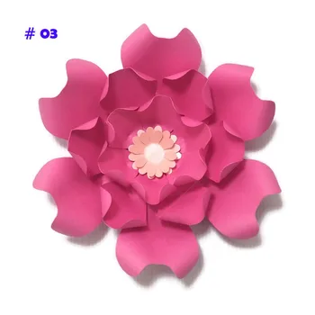 

Giant Paper Flowers Artificial Rose DIY Large Paper Floral Wedding & Event Backdrop Baby Nursery Art Crafts Wall Decor Flores