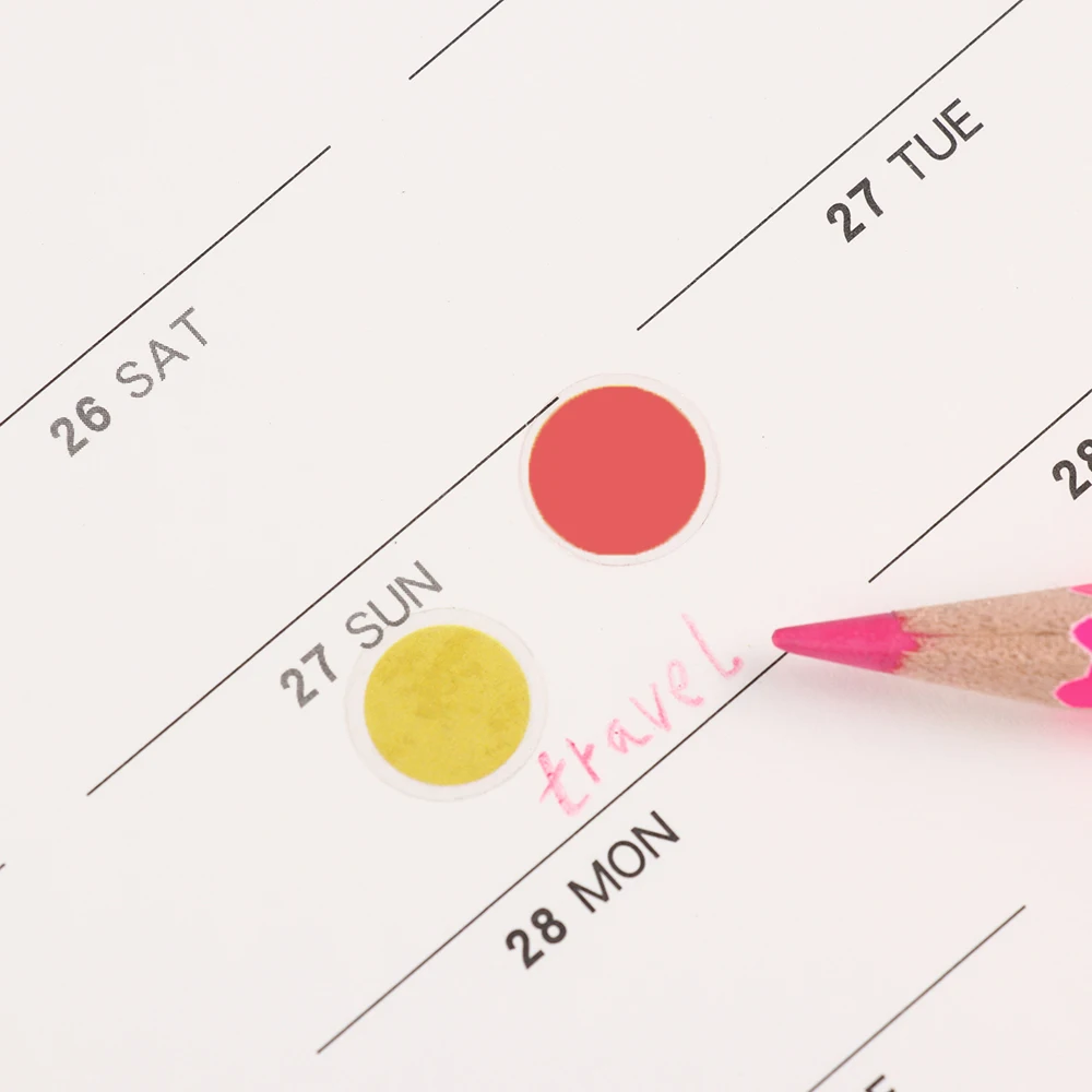 New Year 365 Days Paper Wall Calendar Daily Planner Notes Daily Learning Schedule Periodic Planner Memo