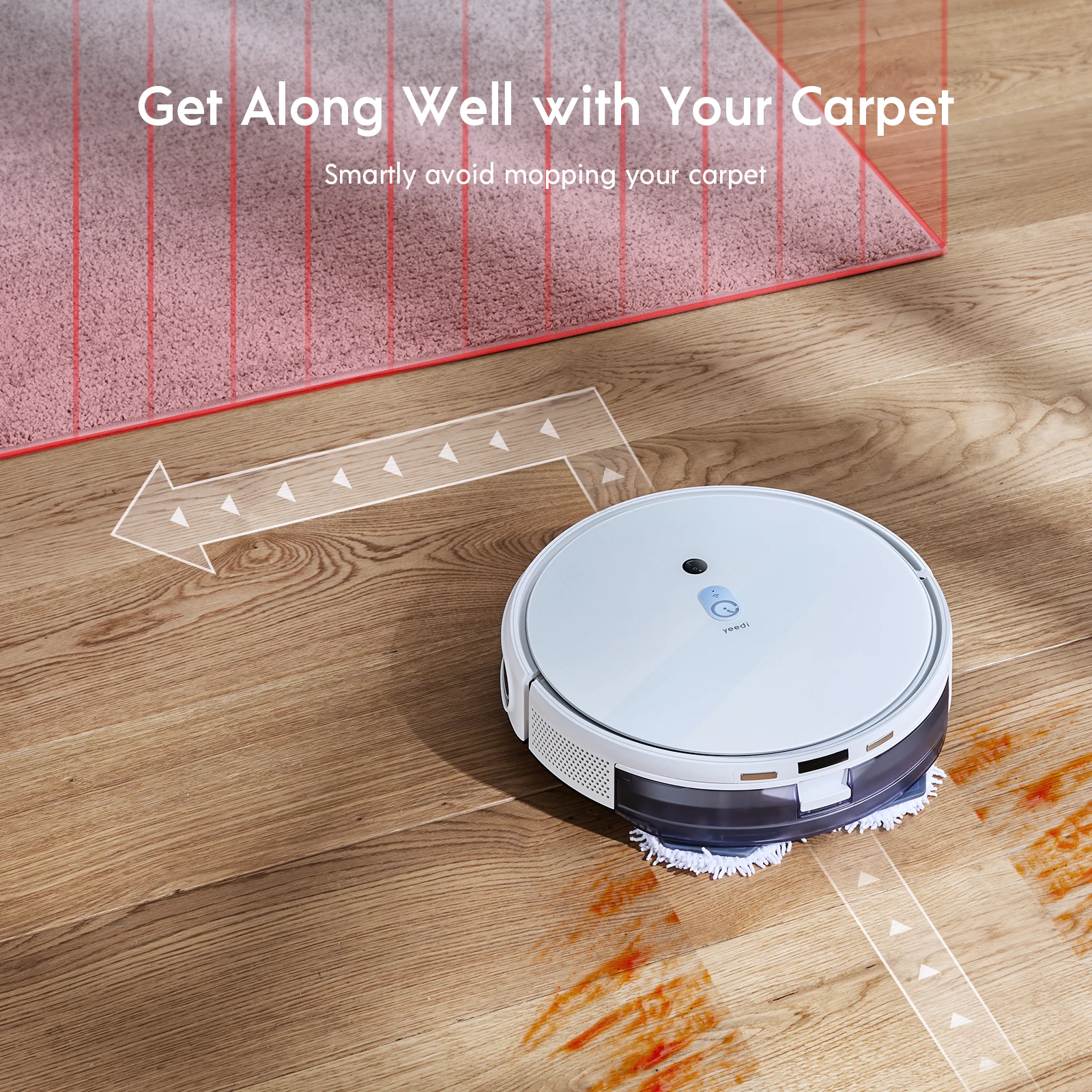 Yeedi Mop Station Self-cleaning Robot Floor Auto Cleaning Built-in Mop  Washing Machine Carpet Detection 2500pa Voice Control - Vacuum Cleaners -  AliExpress
