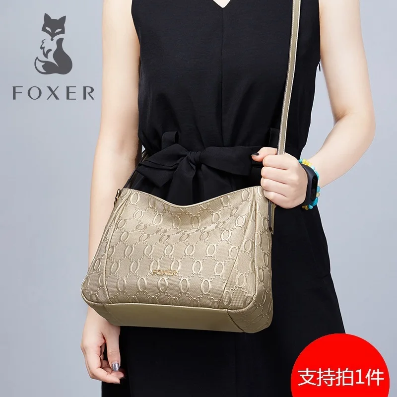 

Golden Fox Female Bag Slung Small Bag Single Shoulder Bag 2019 Chao Cowhide Atmosphere Joker Simple