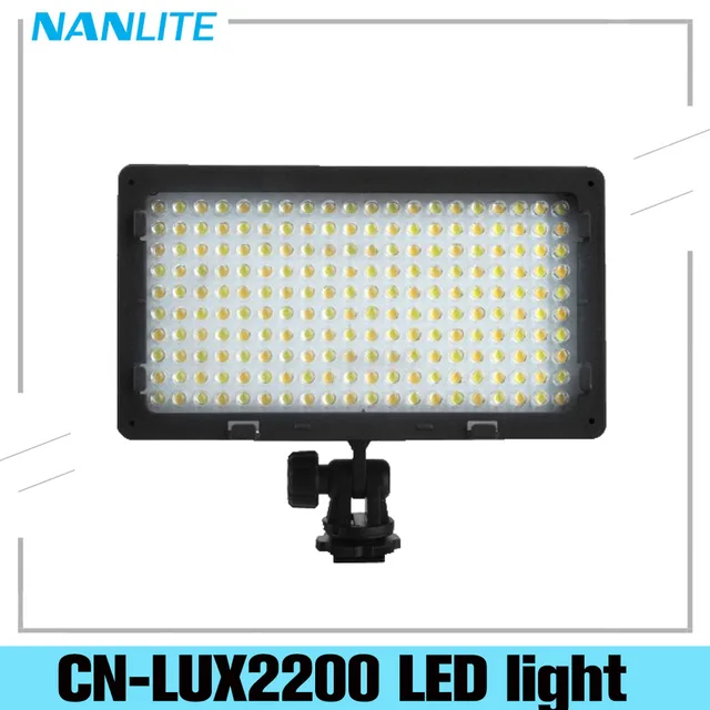 $US $91.28 NanGuang CN-LUX2200 2200 LED Bi-Color 3200K-5400K LED Video Light For Canon Nikon Sony Camera DV Camcorder Photographic Lamp