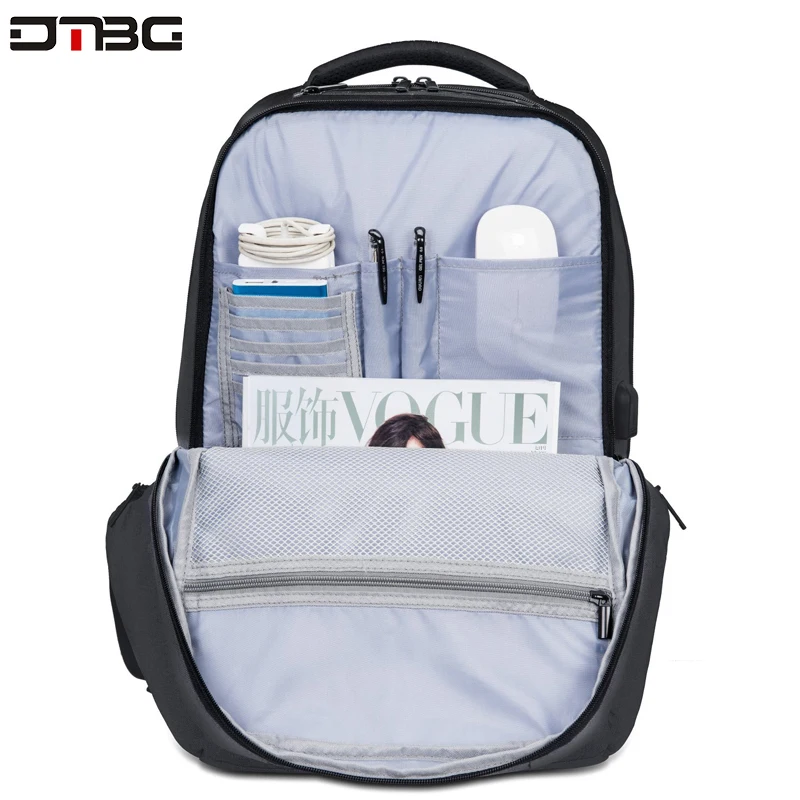 DTBG Waterproof Multifunction USB charging Men 17.3inch Laptop Backpacks For Teenager Fashion Male Travel Anti Theft Backpack