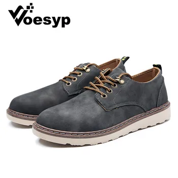 

Oxfords Men Shoes PU Suede Leather Sneakers Spring Autumn Casual Man Work Loafers Male Dress Shoes Lace-Up Brown