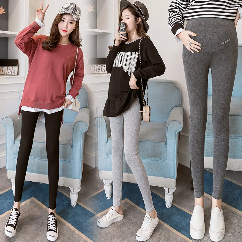 Woman Plus Size Pants Pregnant Pregnancy Clothes Pants Ropa Adjustable Waist Soft Slim Elastic Leggings Mujer Embarazada Premama