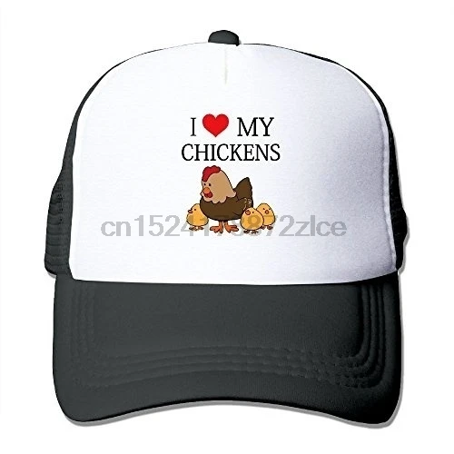 Я люблю цыплят сетки водителя грузовика Caps_Hats для унисекс