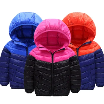 

Boys Coats 2019 Autumn Winter Warm Fashion Parkas Baby Girls Jackets Kids Hooded Outerwear Zipper Coat Children Clothes for 3-8Y