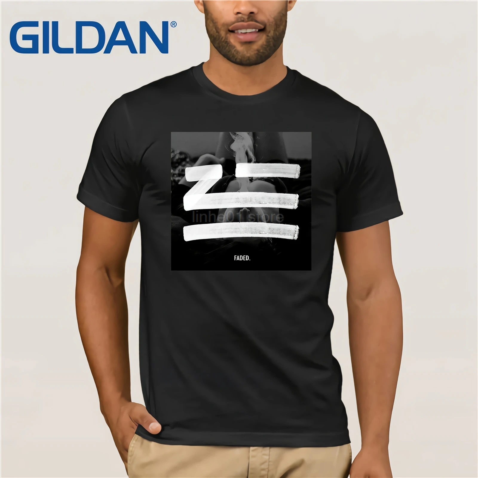 men's Zhu Faded The Nightday Poster Short Sleeve t-shirt Sun Men t-shirt Hot men's t-shirt for Men Tops
