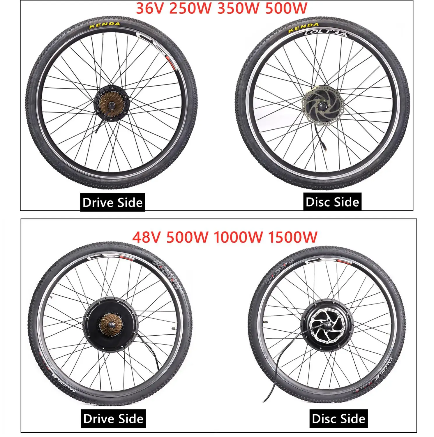 MTB набор преобразования для электрического велосипеда с KT LCD3 Дисплей 250/500/1000/1500W 20