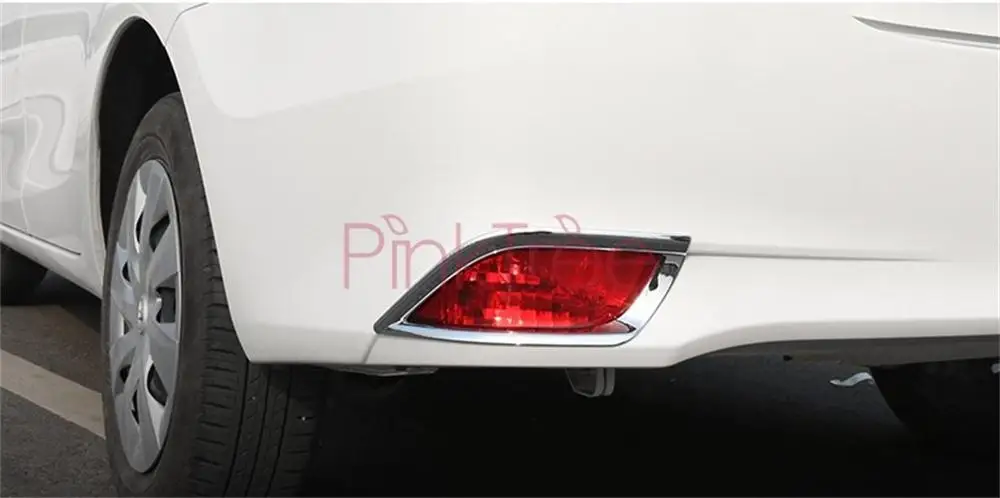 Для Toyota Vios хром боковое крыло задняя противотуманная фара крышка свет отделка панель бампер для автомобильного стайлинга