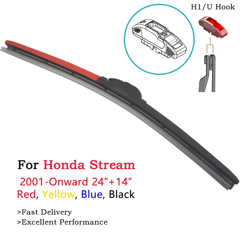 Высококачественные щетки стеклоочистителя HESITE для Honda Stream RN1 RN2 RN3 RN4RN6 RN7 K20A