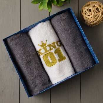 

Towel set "King" 30 * 60 cm-3pcs, 100% cotton, 340 g / m2 4716384