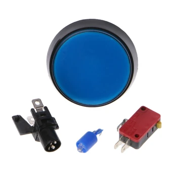 

5 Pcs/Set 5 Colors 60mm Round Push Button Switch For Game Player Arcade Joystick
