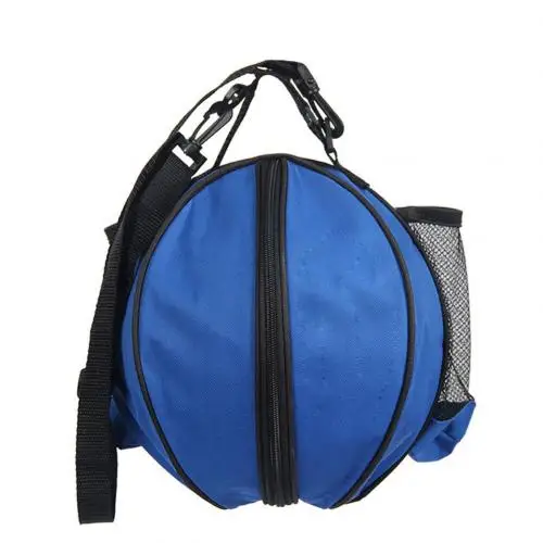 Открытый круглый Баскетбол Футбол с изображением Волейбольного мяча шаровой подшипник сумка через плечо - Цвет: Синий