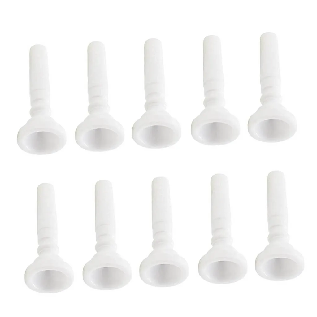 10 Pcs Trumpet Mouthpiece Replacement Musical Instruments Accessories, White