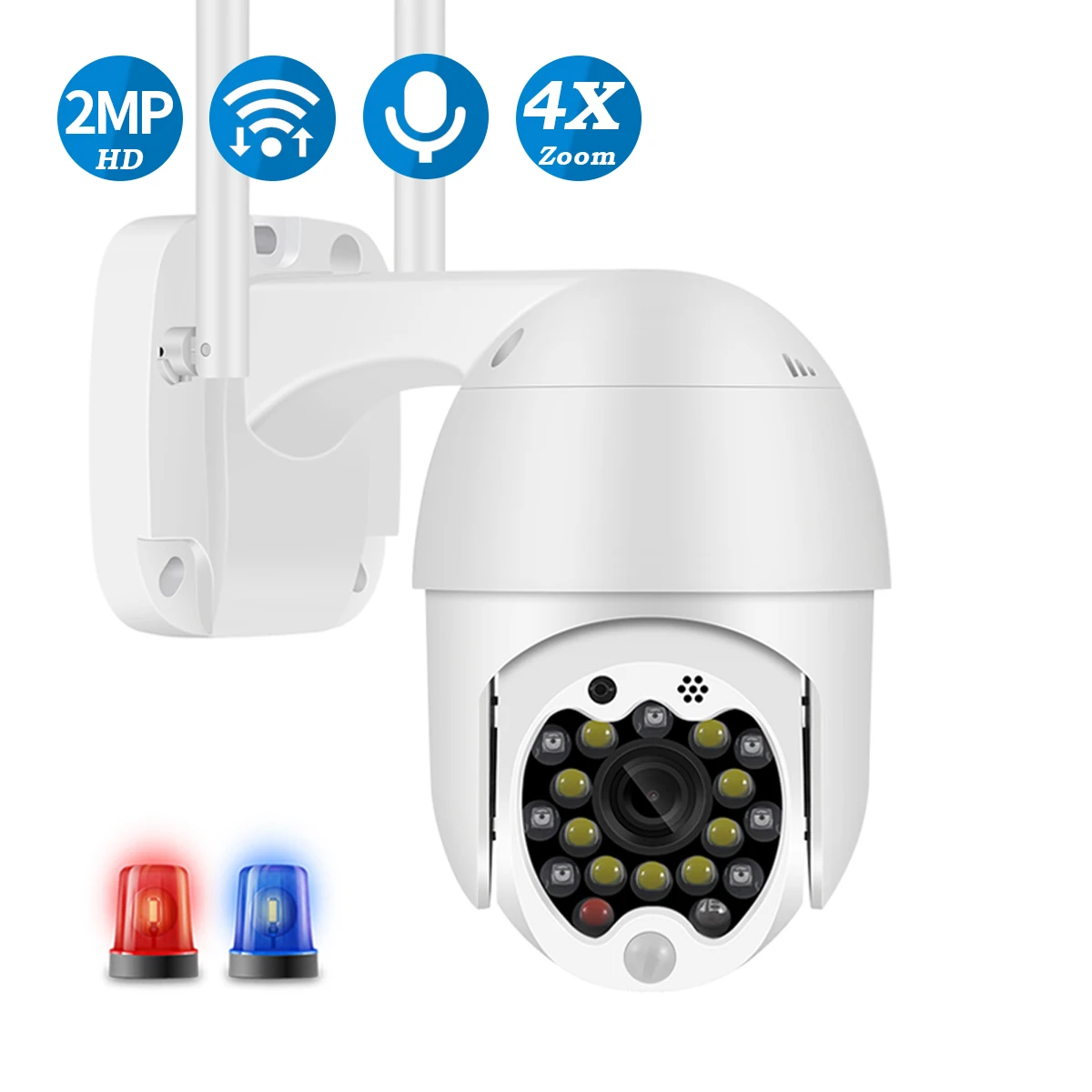 Besder 1080P мини аудио Wi Fi камера 4x зум Автоматическое отслеживание наружная IP