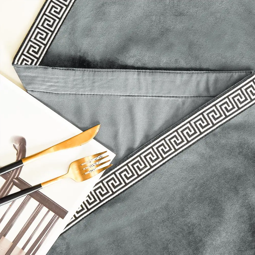  Topfinel Geometric Table Runners Modern Luxury Bed Runner Cloth Rectangle Dining Decoration for Wed
