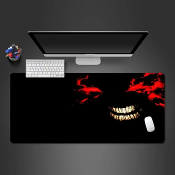 

Hot Selling Red Smiling Face Mouse Pad High Quality Rubber Lock Large Mouse Pad Game Accessories Personality Computer Table Mat
