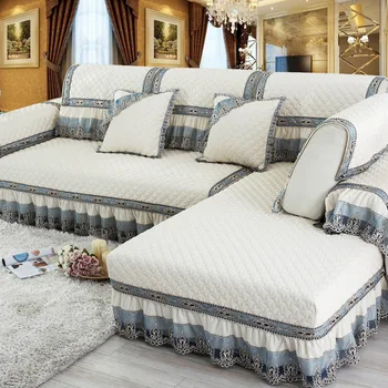 

High Quality Combination Sofa Cushion Sofa Cover High-end Solid Color Slip-Proof Sofa Towel Pillow Sofa Case Armrest Back