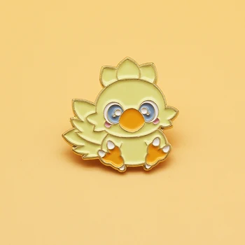 

Chocobo cartoon brooch Alloy enamel pin women Fashion jewelry gift badges