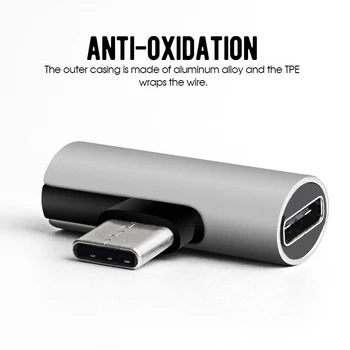 

Dual Headphone Jack Type c Adapter 2 In 1 Audio Charger For Samsung S9 Splitter Audio Converter For Huawei Xiaomi Mi8 KY119