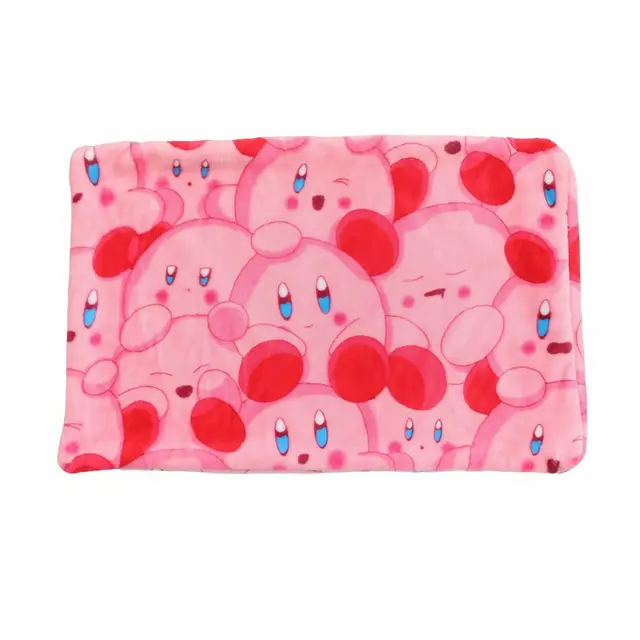 Queen Size Kirby Plush Flannel Blanket Lovely Game Peripheral Nap Quilt Kawaii Bed Decora Soft Sofa Mat Exquisite Gift For Girl