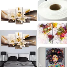 

5PCS Flower Art Print Frameless Canvas Painting Wall Picture Home Decor Unframed DIY Nordic Home Wall Art Decoration