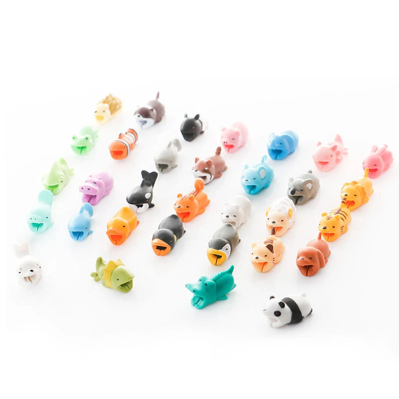 

Silicone Animal Cable Protector Winder Cute Cartoon Cover Protect Case Wire Organizer Holder For IPhone Huawei Earphone Cable