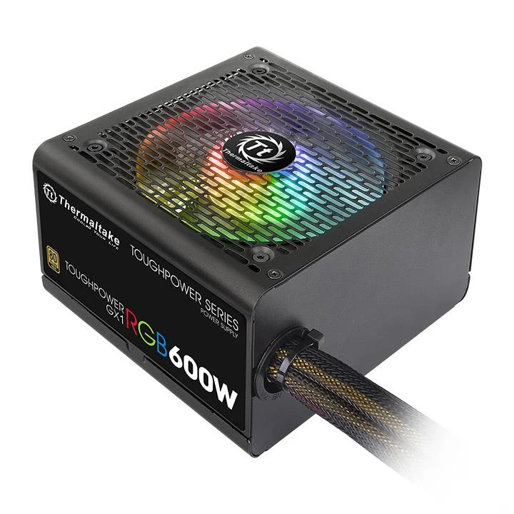 Блок питания Thermaltake ATX 600W Toughpower GX1 RGB 80+ gold(24+4+4pin) APFC 120mm fan color LED 8