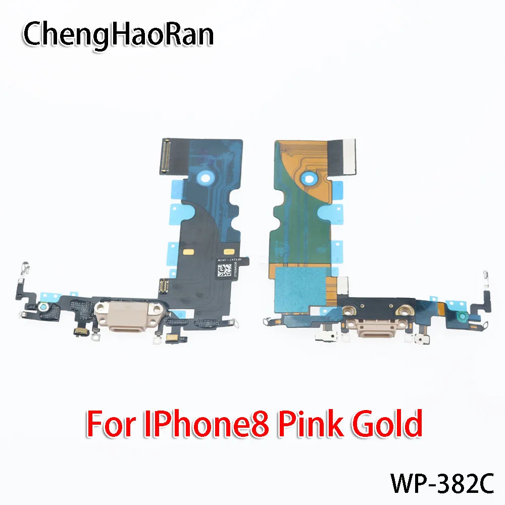 1 шт./лот для IPhone8/8 Plus/X/8X светильник серый/черный/розовый золотой хвост вилка маленькая дощечка зарядный usb-кабель для передачи данных интерфейса микрофонный модуль