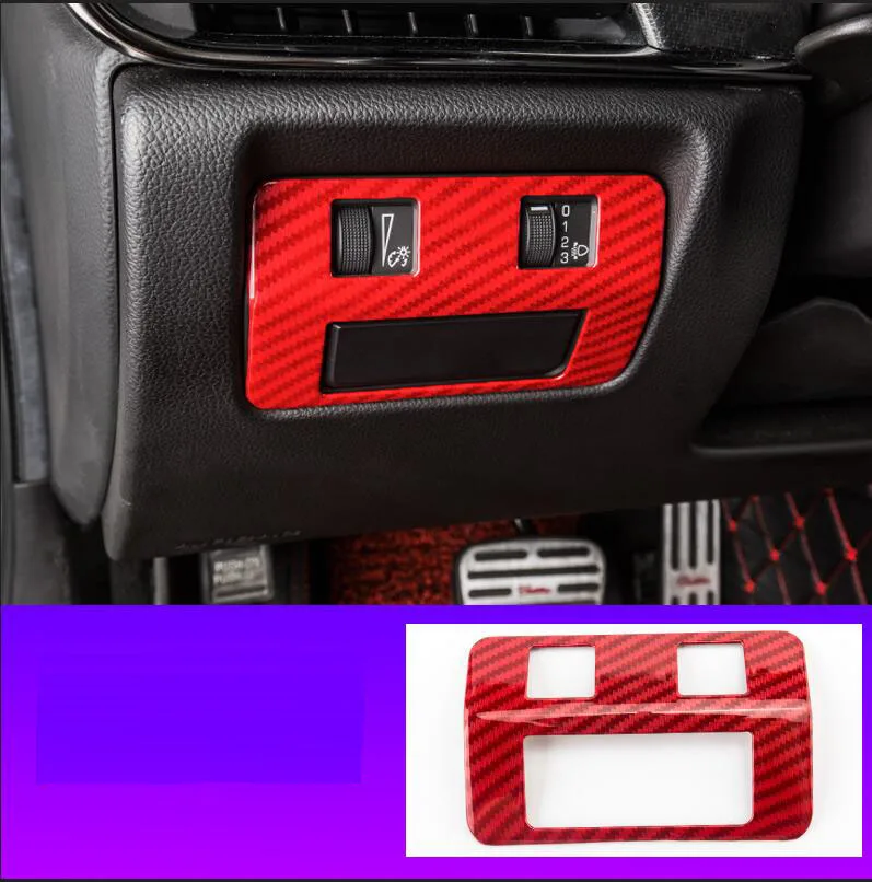 Красный углеродного волокна автомобиля полный набор интерьера отделка комплект для cadillac ATS