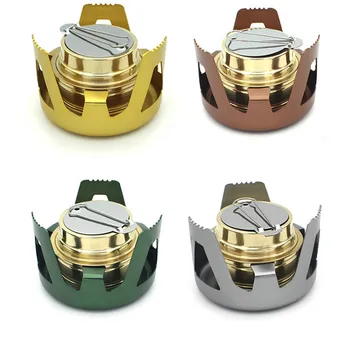 

Alcohol Stove Portable Camping Equipment Stand Fire Spirit Tourist Cooker Outdoor Picnic Cookware Mini Alcohol-burners Furnace