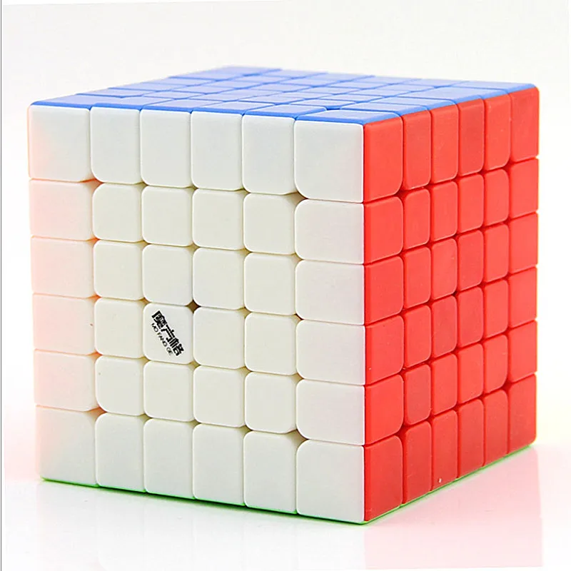 v1 stickerless Qiyi MOFANGGE Wuhua V2 6x6x6 Скоростной куб MOFANGGE 6x6 головоломка волшебный куб qiyi Головоломка Куб 6x6 волшебный куб Образование Детские игрушки - Цвет: v1 stickerless