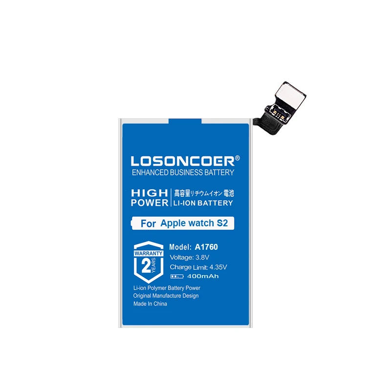 LOSONCOER A1760 400mAh аккумулятор для Apple watch Series 1 Series 2 38 мм 42 мм реальная емкость Series1 Series2 батарея+ быстрое поступление