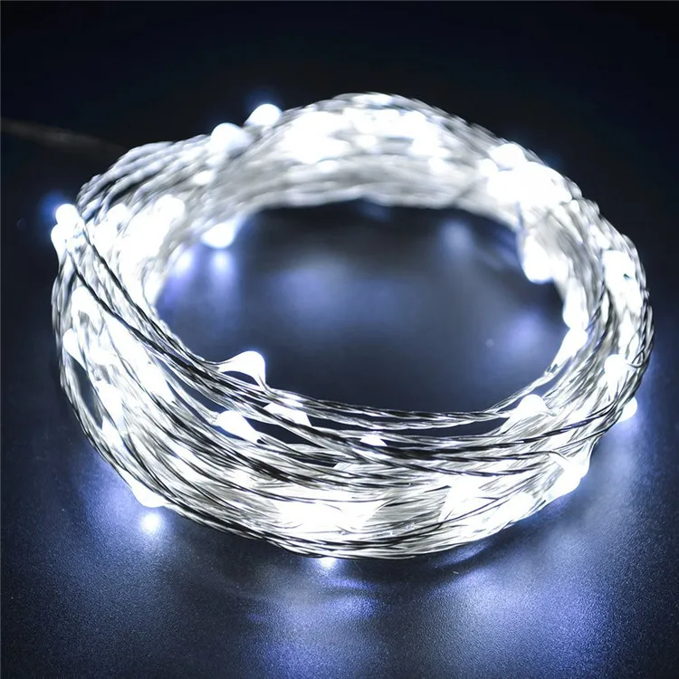 

Amazon Hot Selling LED Copper Wire Light INS Decorative String Lights White 10 m led Outdoor Water-proof String Lights