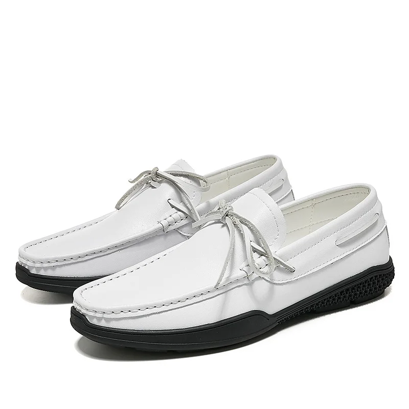 

Fashion Men Casual Shoes Leather Flat Waterproof Breathable Loafers Men Genuine Leather Moccasins Comfortable Men Shoes *929