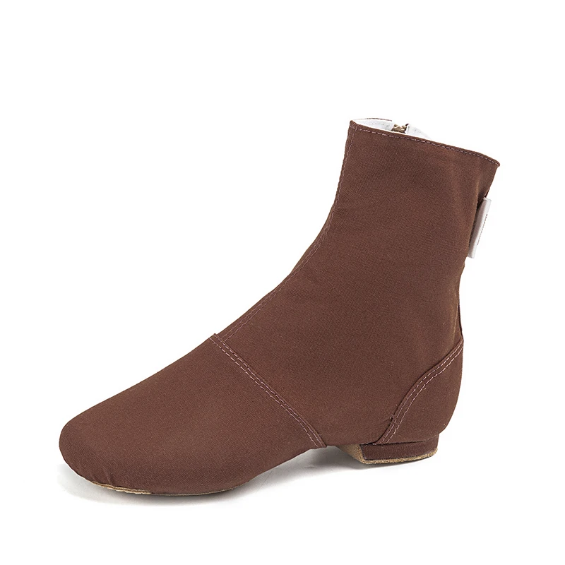 Sansha Unisex Side Zip Jazz Boot High Grade Canvas Suede Split-Sole Women Men Girls Modern Dance Shoes JB6C dance shoes