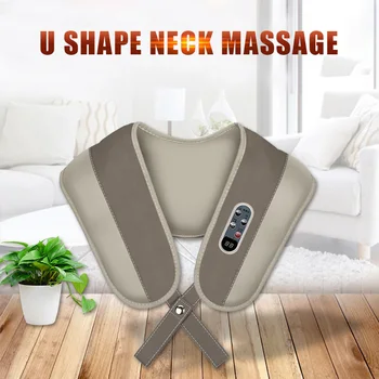 

Neck Massage U Shape Pain Electric Neck Shoulder Tapping Heating Massager Knocks Cervical Massage Shawls Health Care