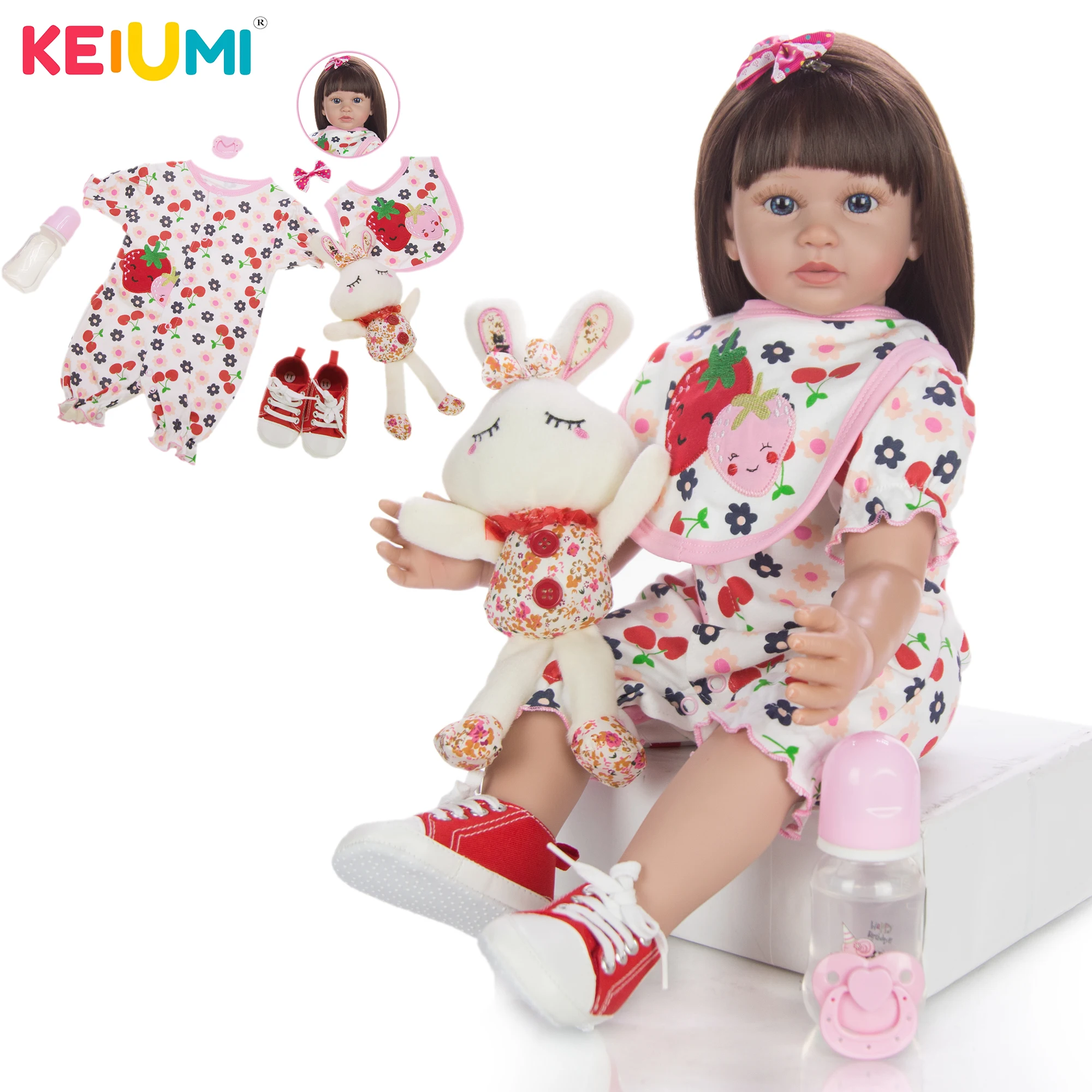 KEIUMI 24 &quotдетские виниловые куклы ручной работы реалистичные принцессы для