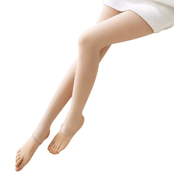 

Legs Fake Translucent Warm Fleece Pantyhose Women Soft Leggings Fleece Lined Thick Leggings NShopping